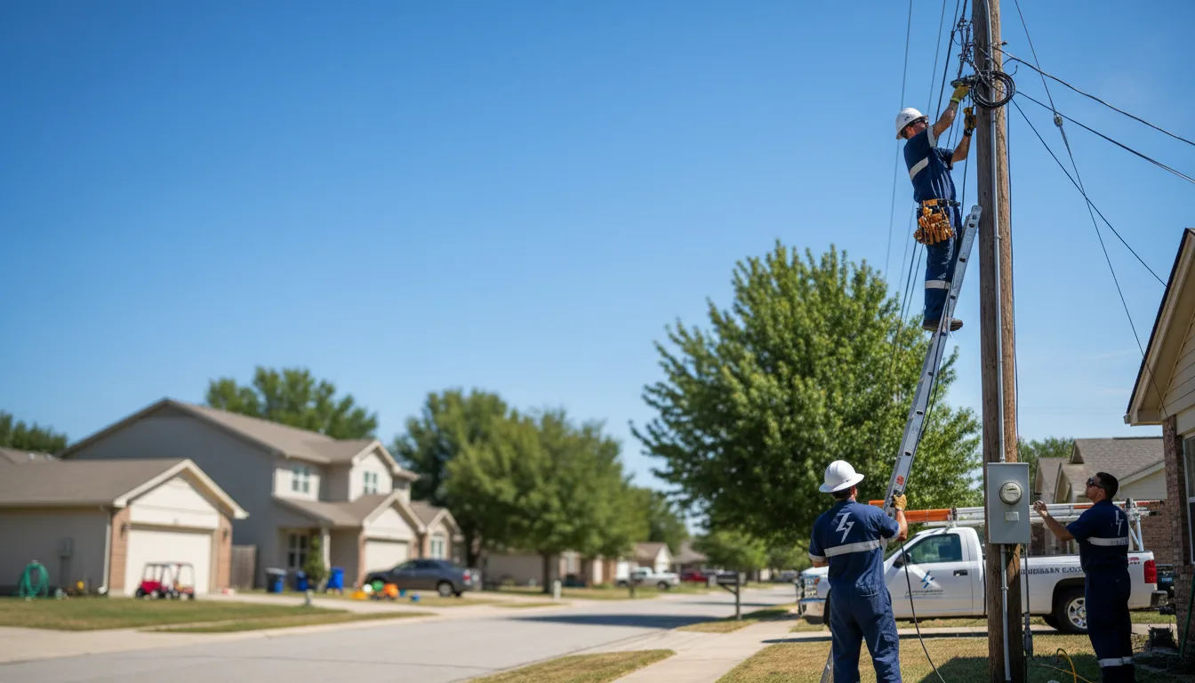 Residential electrician providing installation services in De Soto, GA